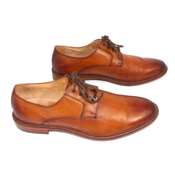 WARFIELD & GRAND Berkeley men's brown leather lace up oxford dress shoes size 10 - Picture 4 of 8